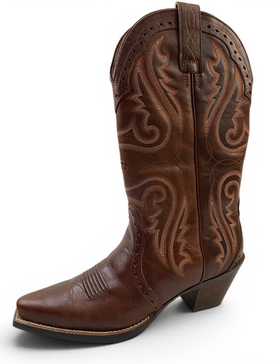 Ariat Shoes - Ariat Cowgirl Boots Women 7C Brown Leather Embroidered Style 10005908